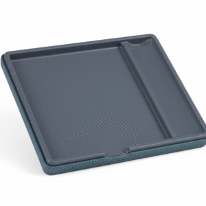 Maples Light Blue Leather Sticky Note Box - Image 1