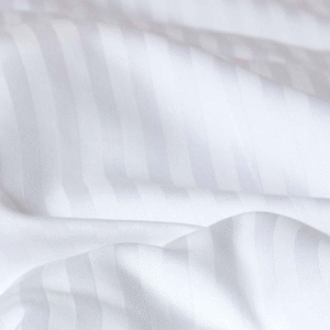 Maples Baby Duvet Cover – 300 TC Cotton, Striped White with Zipper Closure - Image 2