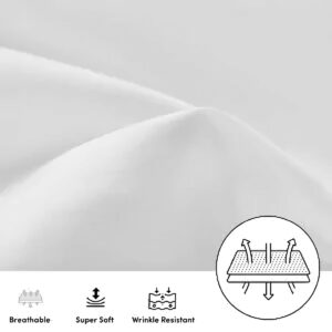 Maples Baby Pillow Cover – 300 TC Premium Cotton, Soft & Breathable, White Color - Image 4