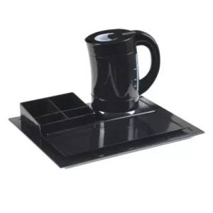 Maples 3-Piece Melamine Amenity Tray Set – Elegant, Food-Safe, and Easy to Clean (Black) - Image 5