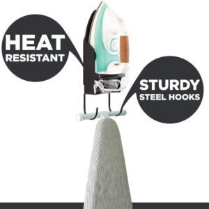 Maples Wall-Mounted Ironing Holder – Heat-Resistant Design with Steel Hooks for Iron & Board Storage, Space-Saving and Durable - Image 6