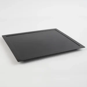Maples 3-Piece Melamine Amenity Tray Set – Elegant, Food-Safe, and Easy to Clean (Black) - Image 3