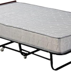 Maples Folding Extra Bed with Wooden Headboard & 20cm Spring Mattress – Space-Saving, Durable Design - Image 3