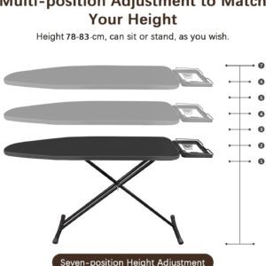 Maples Iron Board – Steel Mesh Top, Heat-Resistant Rest, Adjustable Height, Non-Slip, Dark Gray Cover - Image 5