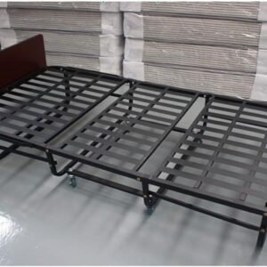 Maples Folding Extra Bed with Wooden Headboard & 20cm Spring Mattress – Space-Saving, Durable Design - Image 4