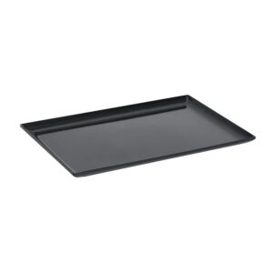 Maples Durable Melamine Amenity Tray for Hotels – Waterproof, Unbreakable, with Side Edges (White & Black) - Image 1
