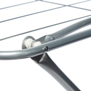 Maples Folding Clothes Dryer – Sturdy Steel Construction with Spacious Drying Area, 20 m (Silver) - Image 2