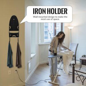 Maples Wall-Mounted Ironing Holder – Heat-Resistant Design with Steel Hooks for Iron & Board Storage, Space-Saving and Durable - Image 5