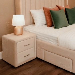 Maples 5-Piece Modern Bedroom Set – Wingback Storage Bed, 2 Bedsides, Dresser & 4-Door Wardrobe - Image 4