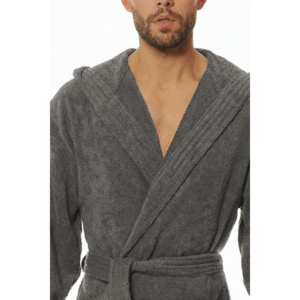 Maples Terry Hooded Bathrobe – 100% Cotton, 400 GSM, Soft, Absorbent, and Quick-Drying Comfort, Available in Multiple Colors - Image 5