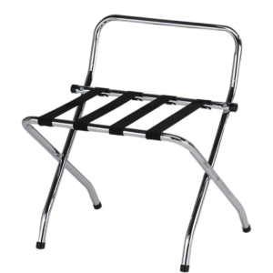Maples Stainless Steel Luggage Rack with Back Rest Bar and Nylon Straps