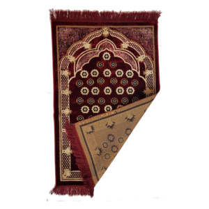Maples Velvet Prayer Mat – Handmade, Soft, and Durable with Non-Slip Backing (Assorted Colors) - Image 1