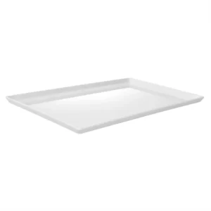 Maples Durable Melamine Amenity Tray for Hotels – Waterproof, Unbreakable, with Side Edges (White & Black) - Image 3