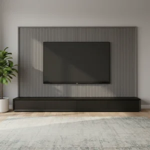 Maples TV Unit – Modern Sleek Design with Concealed Storage & Cable Management (Customizable)