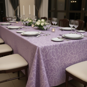 Maples 100% Cotton, Damask Material, Marble Design Table Cloth – Available in Multiple Colors & Sizes - Image 4