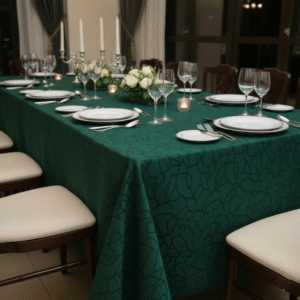 Maples 100% Cotton, Damask Material, Marble Design Table Cloth – Available in Multiple Colors & Sizes - Image 15